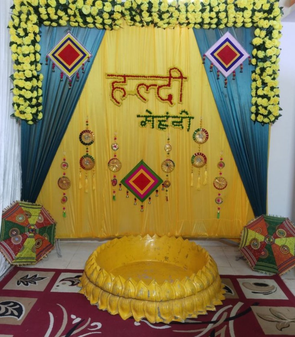 Haldi Stage Decoration in Patna